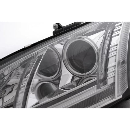 Fari LED DRL Xenon con Frecce Dinamiche Cromati per Audi Tt 8J 2006-2010 LHD