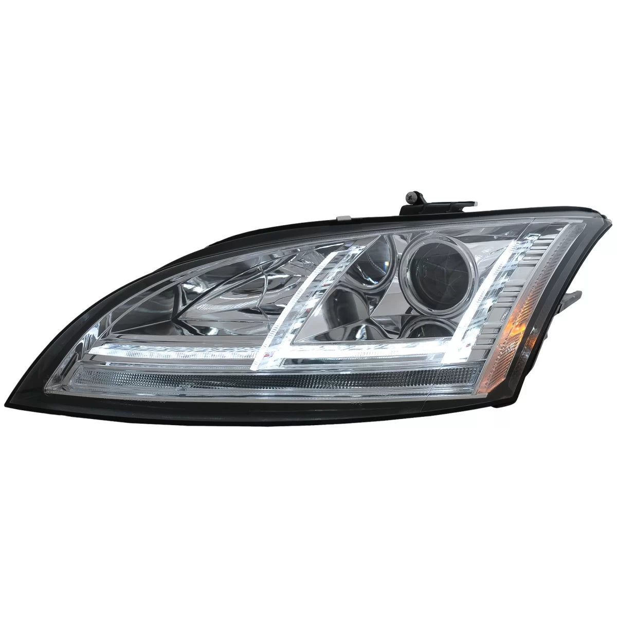 Fari LED DRL Xenon con Frecce Dinamiche Cromati per Audi Tt 8J 2006-2010 LHD