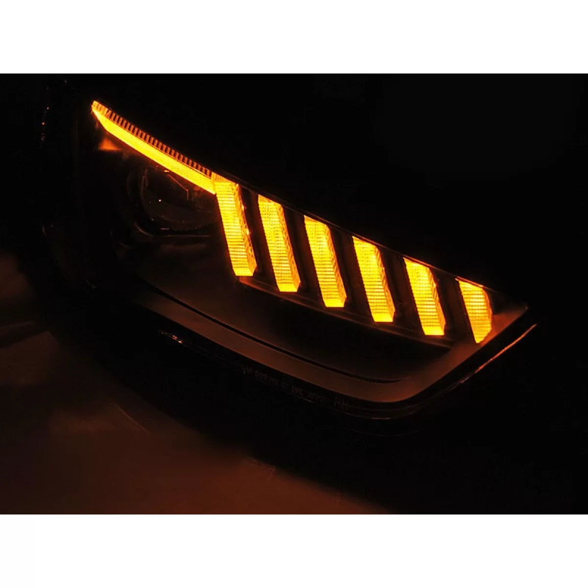 Fari LED Anteriori con Frecce Dinamiche Neri per Audi A4 B8 2012-2015