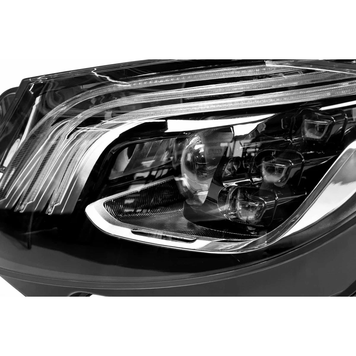 Fari Anteriori LED Tuning Kit Nero per Mercedes Classe S W222 2013-2017 Dx Sx