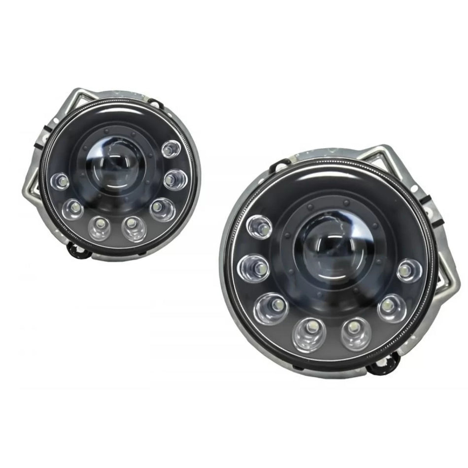 Fari LED Neri Bi-xenon con Copri Luci Diurne per Mercedes Classe G W463