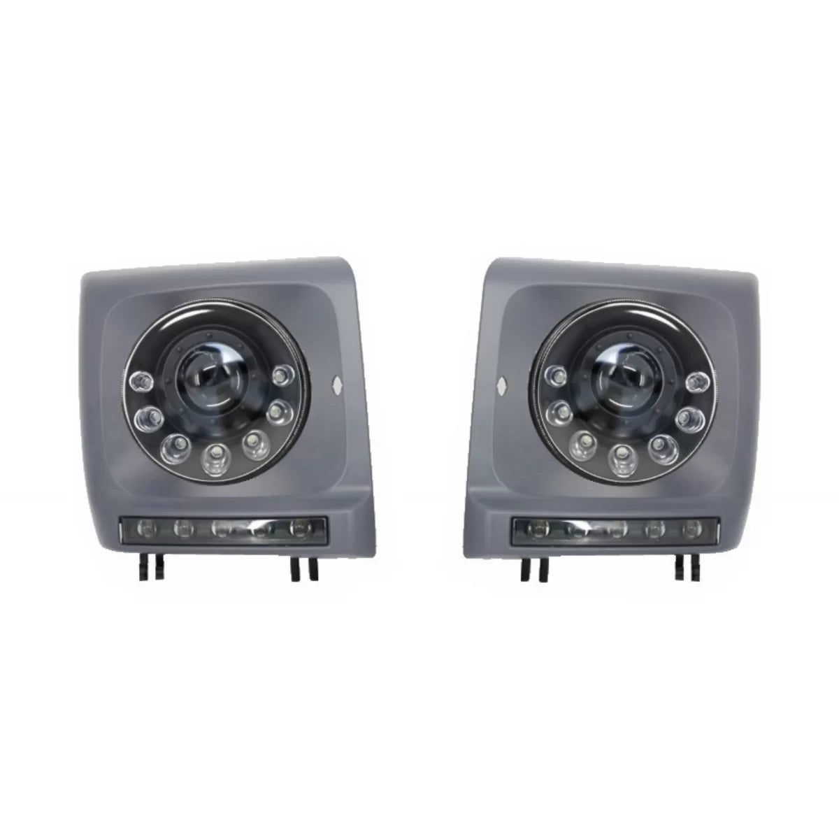 Fari LED Neri Bi-xenon con Copri Luci Diurne per Mercedes Classe G W463