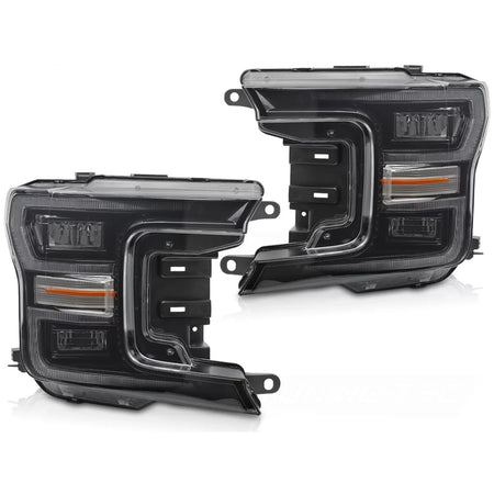 Fari LED Neri con Luci Diurne Sequenziali per Ford F150 MK13 2017-2020