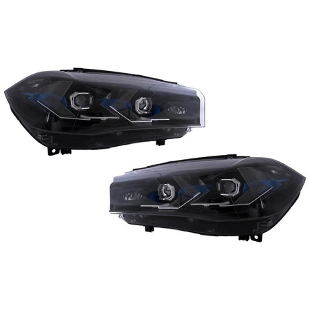 Fari LED Anteriori Conversione Design G05 Nero per BMW X5 F15 2013-2018 LHD