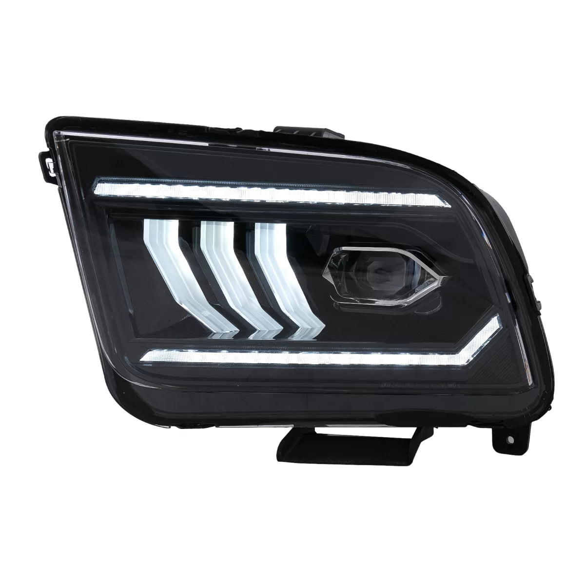 Fari LED con Frecce Dinamiche Nere per Ford Mustang V Pre-facelift 2005-2009 LHD