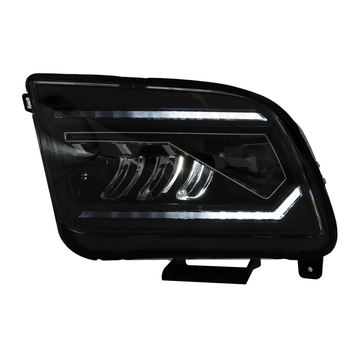 Fari LED Anteriore con Frecce Sequenziali Neri per Ford Mustang V 2005-2009 LHD