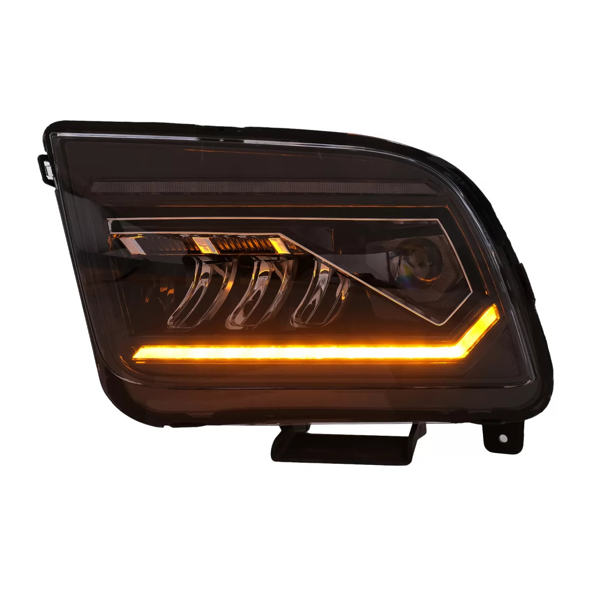 Fari LED Anteriore con Frecce Sequenziali Neri per Ford Mustang V 2005-2009 LHD