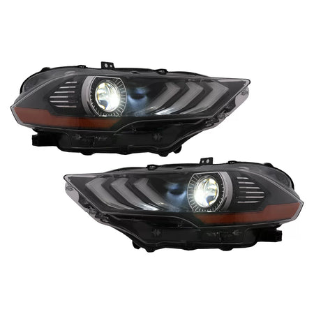 Fari LED Anteriori con Luci Diurne Rgb e Frecce Dinamiche per Ford Mustang Vi
