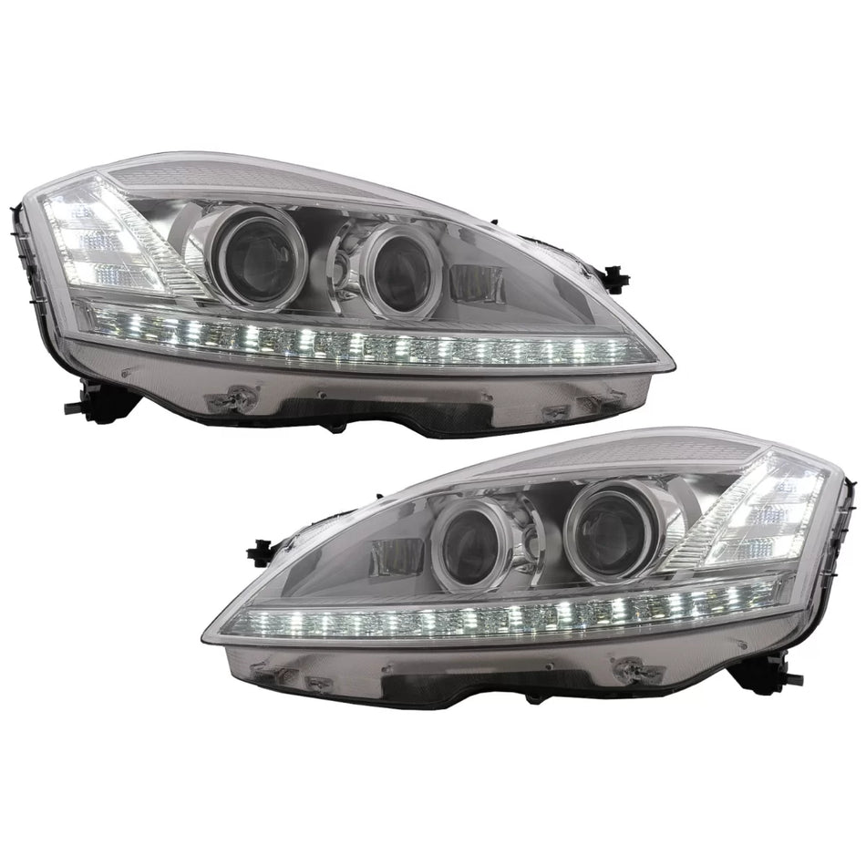 Fari LED Anteriori Facelift per Mercedes Classe S W221 2005-2009 LHD