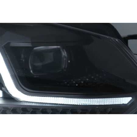 Fari LED Anteriore Nero con Indicatori Dinamici VW Golf 6 2008-2013 LHD