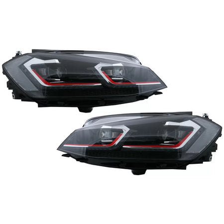 Fari LED Anteriori con Frecce Dinamiche VW Golf 7.5 Vii Facelift 2017-up
