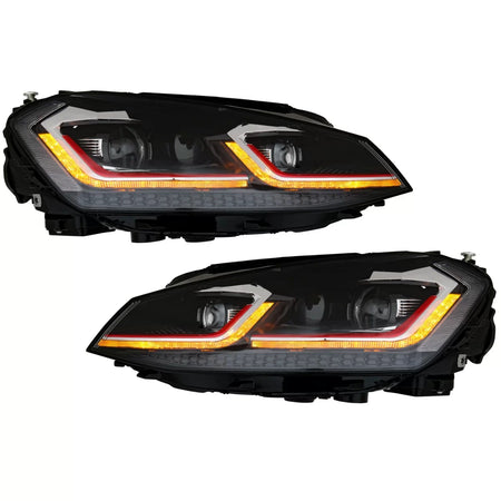 Fari LED Anteriori con Indicatori Dinamici Sequenziali per Volkswagen Golf 7
