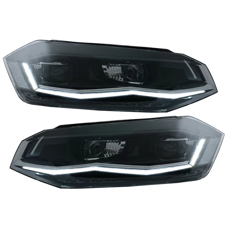 Fari LED Anteriori con Luci Dinamiche e Direzionali VW Polo Aw MK6 2018-2020 LHD