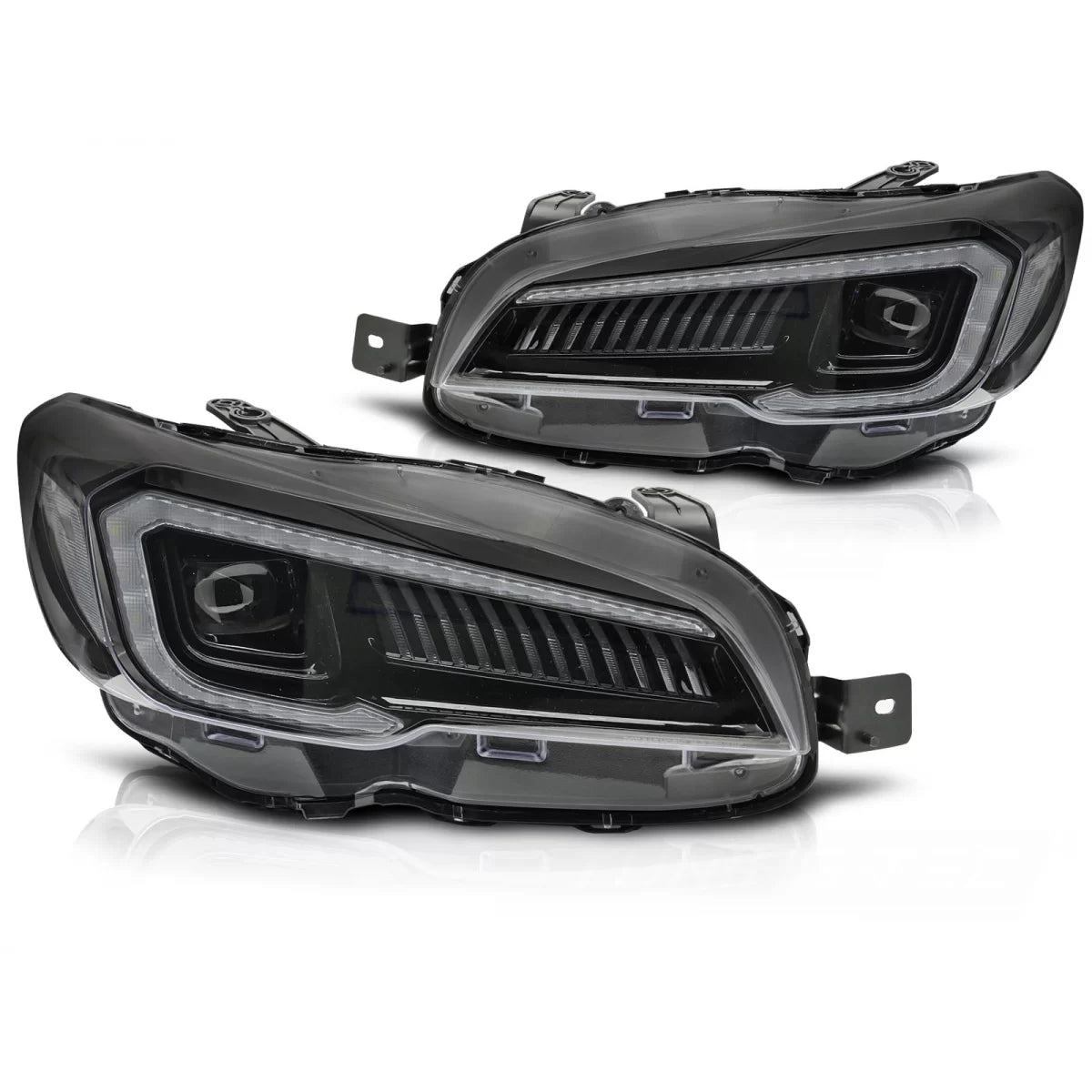 Faro Anteriore LED Nero per Subaru Wrx 14-22