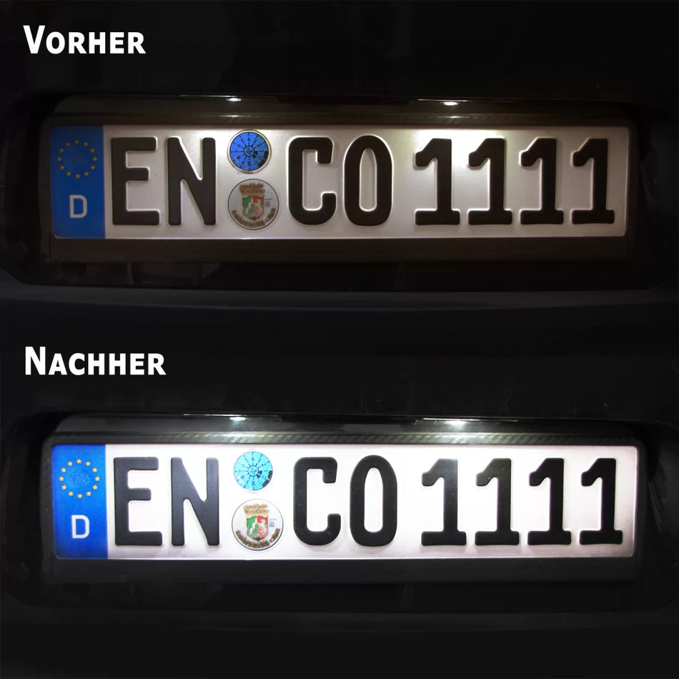 Luce Targa LED Bianca 6000k Posteriore per BMW Serie 3 E46 Coupe 98-03