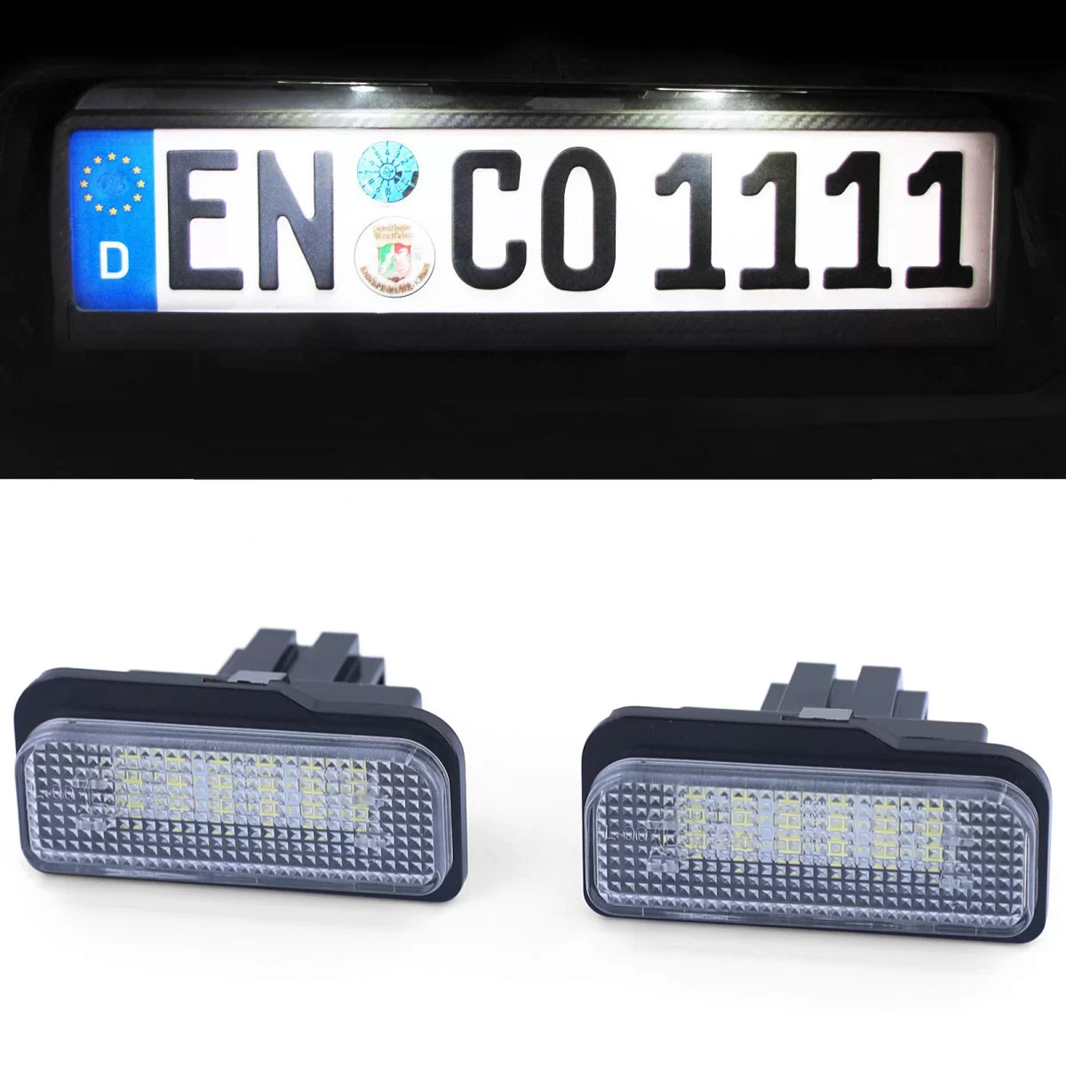 Lampada Targa LED Bianco 6000k per Mercedes C219 R171 W211 W203