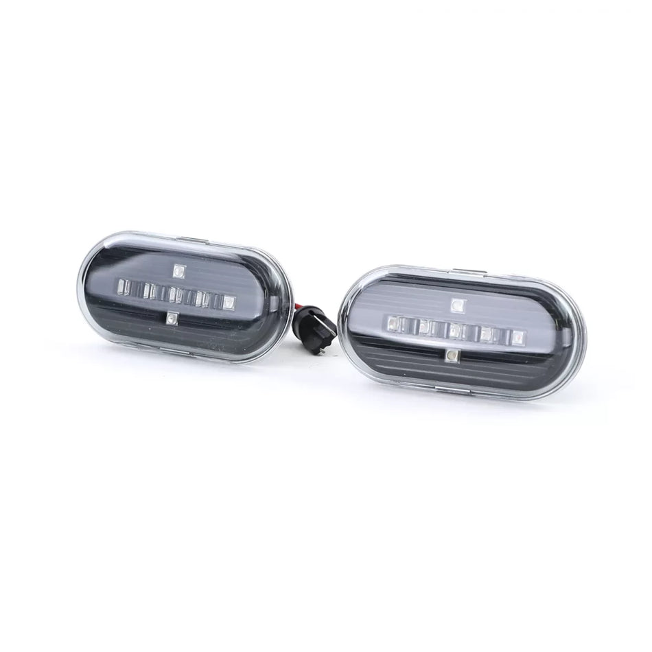 Indicatori Laterali LED Vetro Trasparente Nero per Smart Fortwo 453 dal 2014
