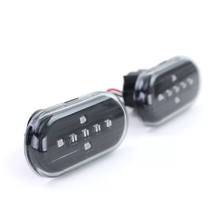 Indicatori Laterali LED Vetro Trasparente Nero per Smart Fortwo 453 dal 2014