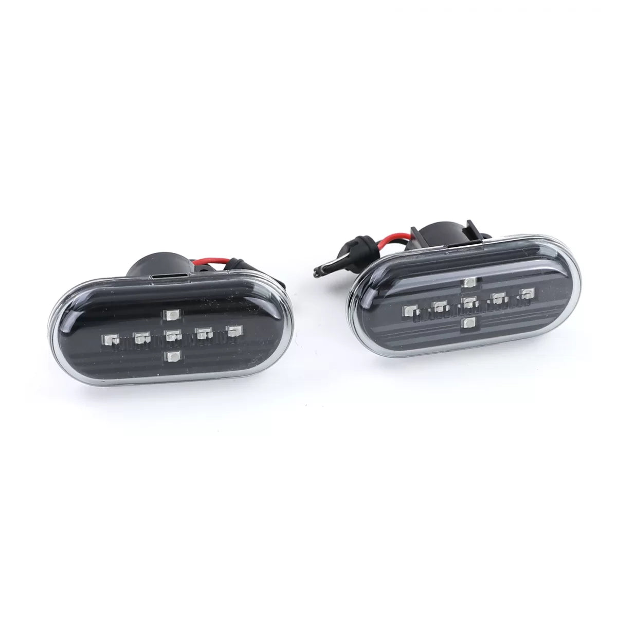 Indicatori Laterali LED Vetro Trasparente Nero per Smart Fortwo 453 dal 2014