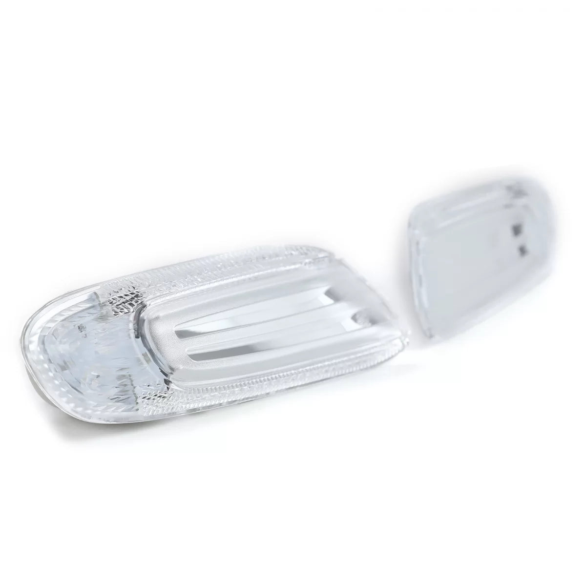 Indicatori Laterali LED Vetro Trasparente Cromato per Mini One Cooper S F55 F56