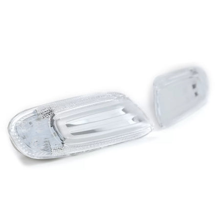 Indicatori Laterali LED Vetro Trasparente Cromato per Mini One Cooper S F55 F56