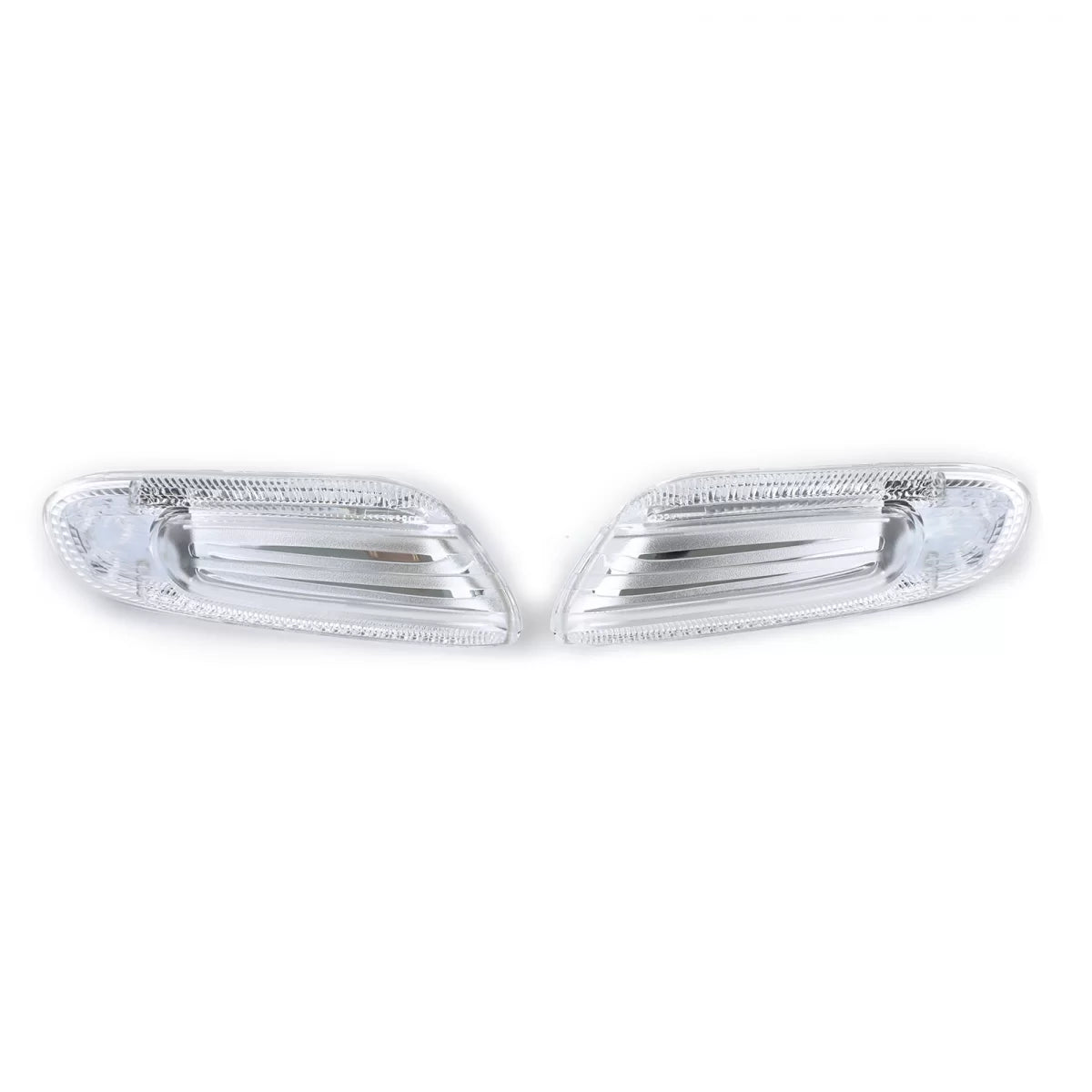 Indicatori Laterali LED Vetro Trasparente Cromato per Mini One Cooper S F55 F56