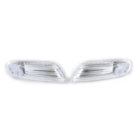 Indicatori Laterali LED Vetro Trasparente Cromato per Mini One Cooper S F55 F56