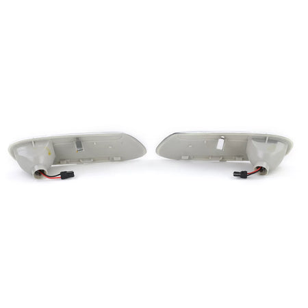 Indicatori Laterali LED Vetro Trasparente Cromato per Mini One Cooper S F55 F56