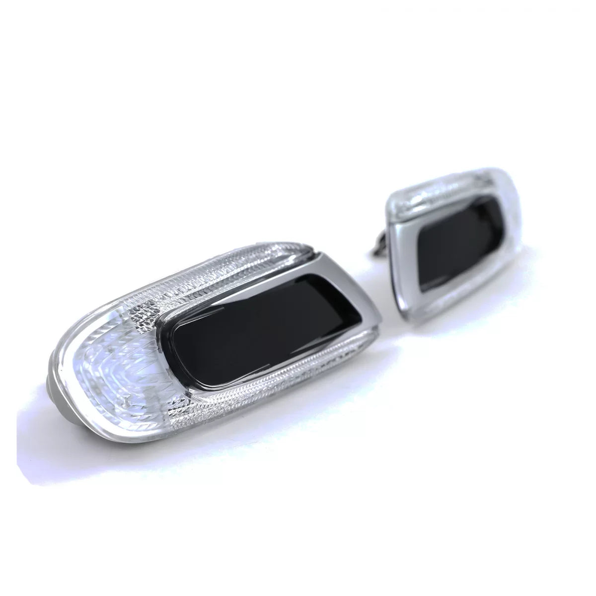 Indicatori Laterali LED Argento Nero per Mini One Cooper S F55 F56 F57 2014-2021