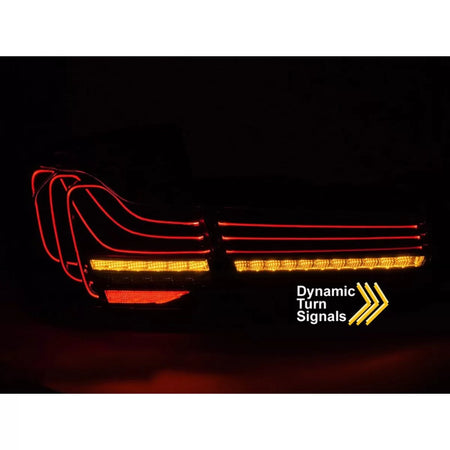 Fanali Posteriori LED con Base Fumé per BMW Serie 3 F30 2011-2018 Dx e Sx