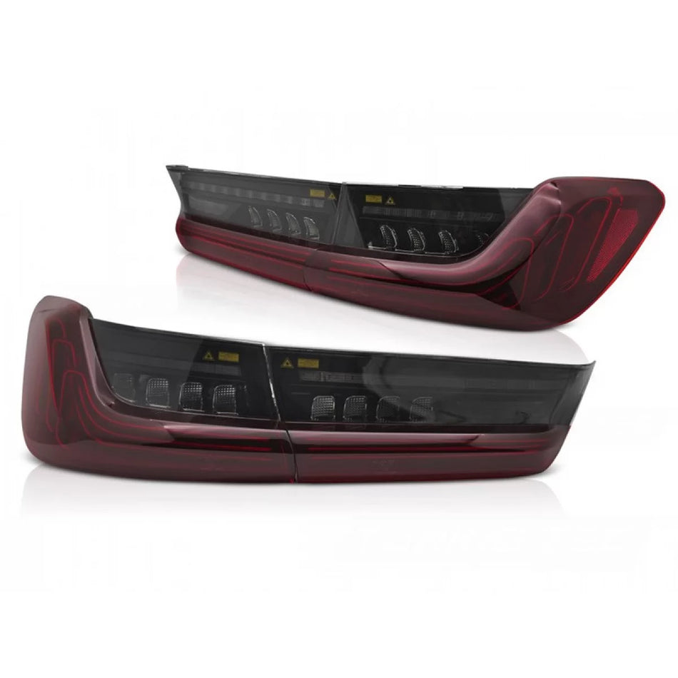 Fanali Posteriori LED Rosso Fumé Sinistro e Destro per BMW Serie 3 G20