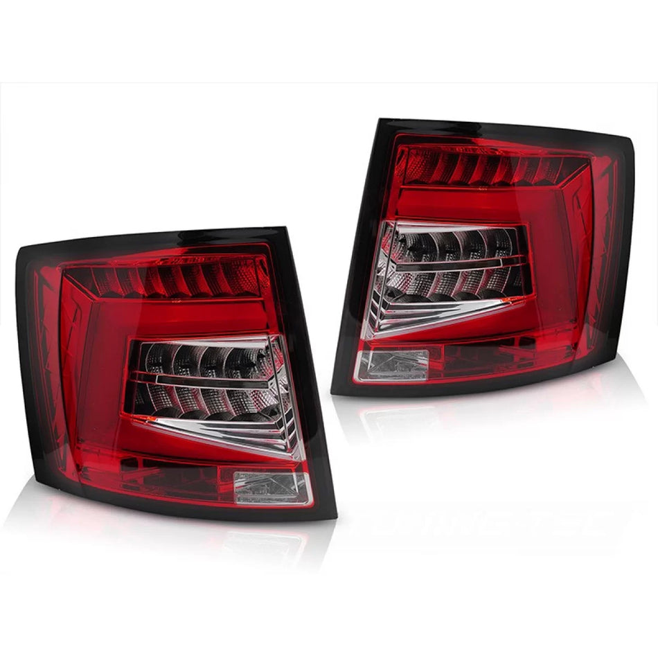 Fanali Posteriori LED Rosso Set Dx e Sx per Skoda Octavia Combi 2012-2016