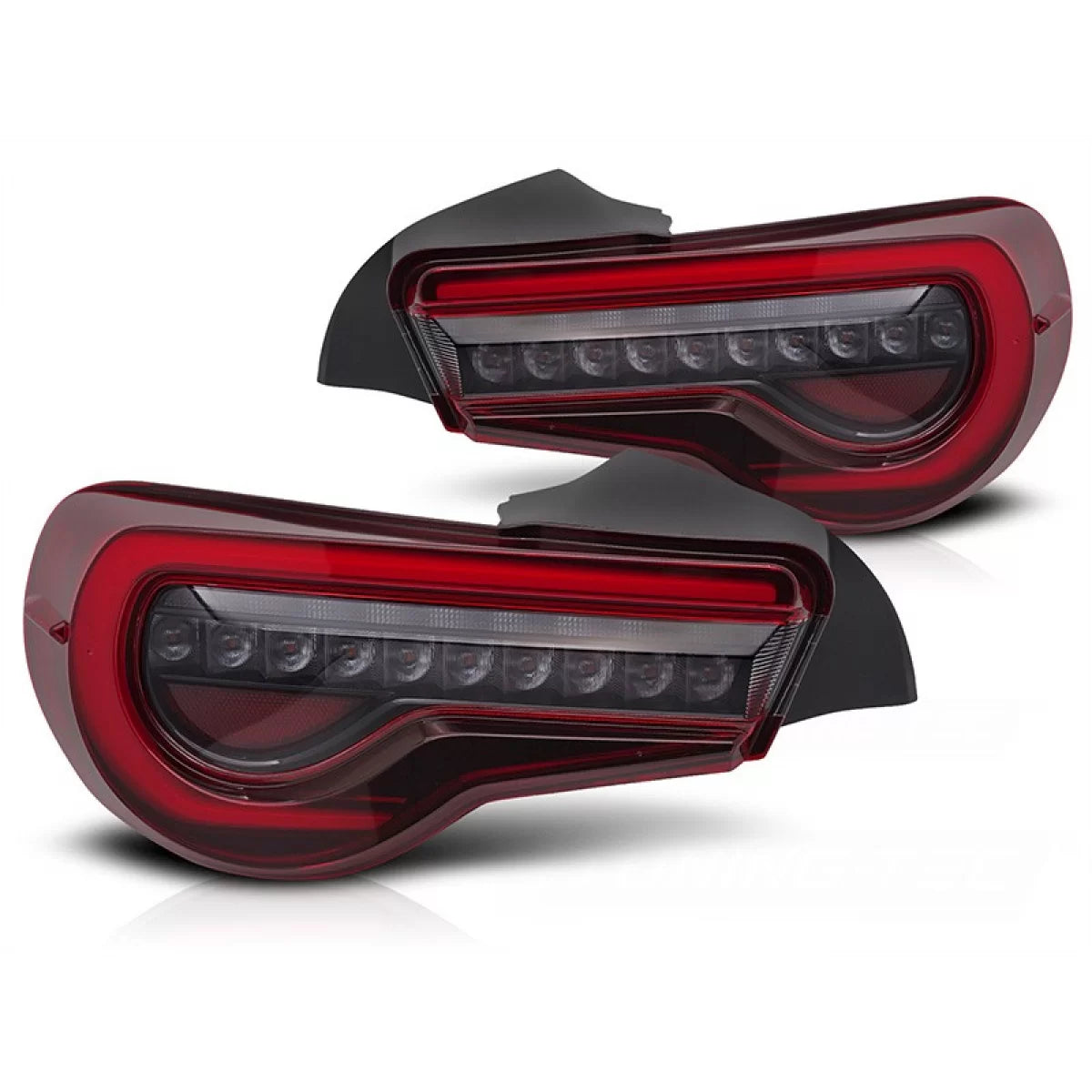 Fanali Posteriori LED Rossi Fumé Sinistro e Destro per Toyota GT86 2012-2021