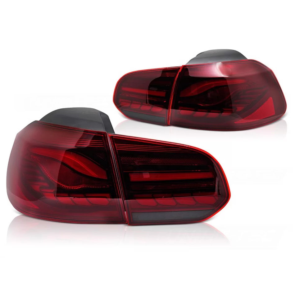 Fanali Posteriori LED Rosso Set Sinistro e Destro per Volkswagen Golf Vi