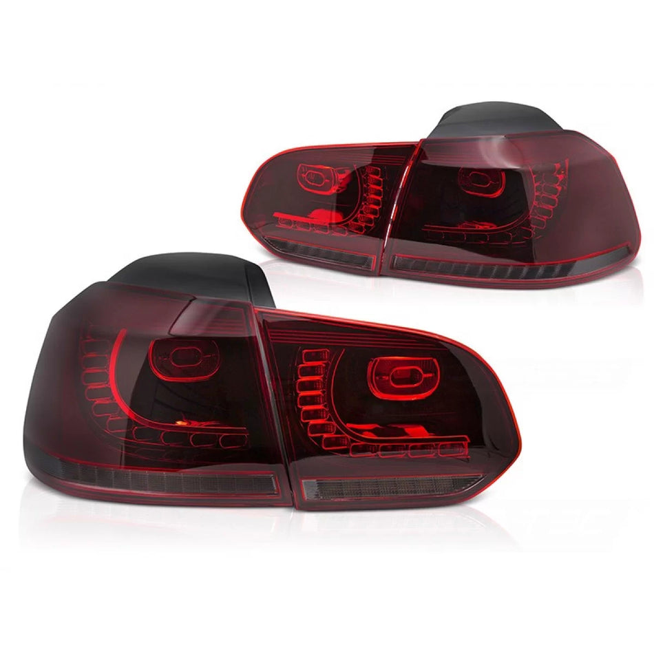 Fanali Posteriori LED Rossi Fumé Sinistro e Destro per Volkswagen Golf Vi