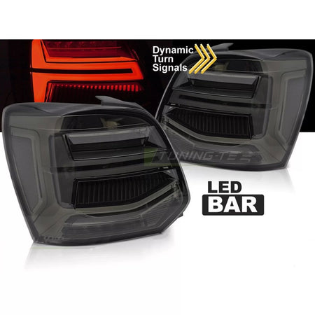 Fanali Posteriori LED con Base Fumé Sinistro e Destro per Volkswagen Polo