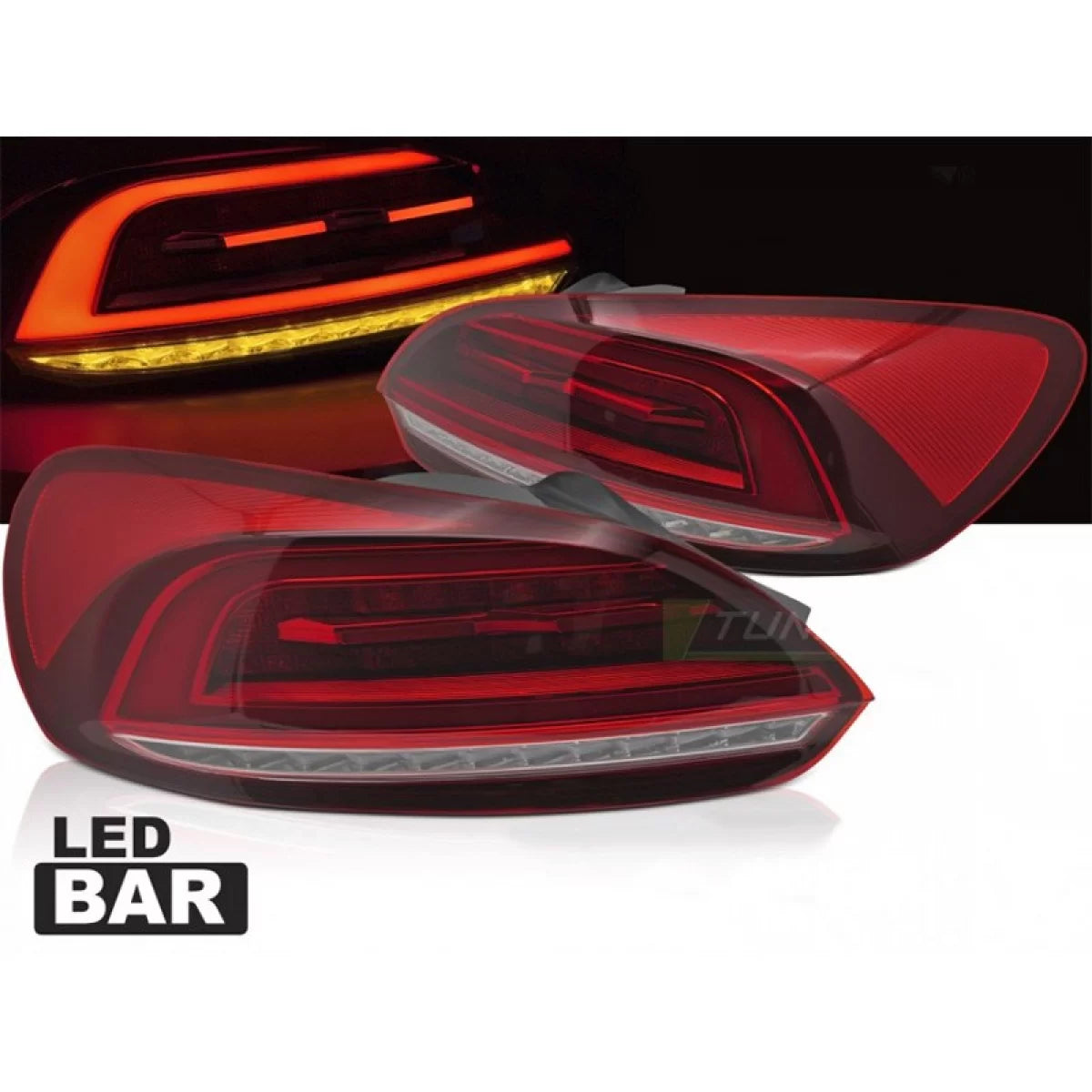 Fanali Posteriori LED Rosso Set Dx e Sx per Volkswagen Scirocco 2008-2014