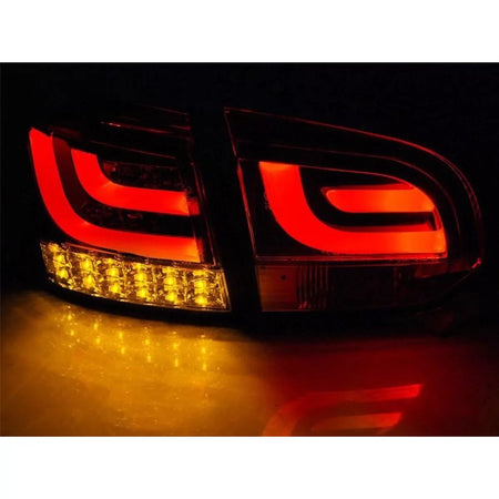 Fanali Posteriori LED Rosso e Base Fumé per Volkswagen Golf 6 2008-2012 Dx Sx
