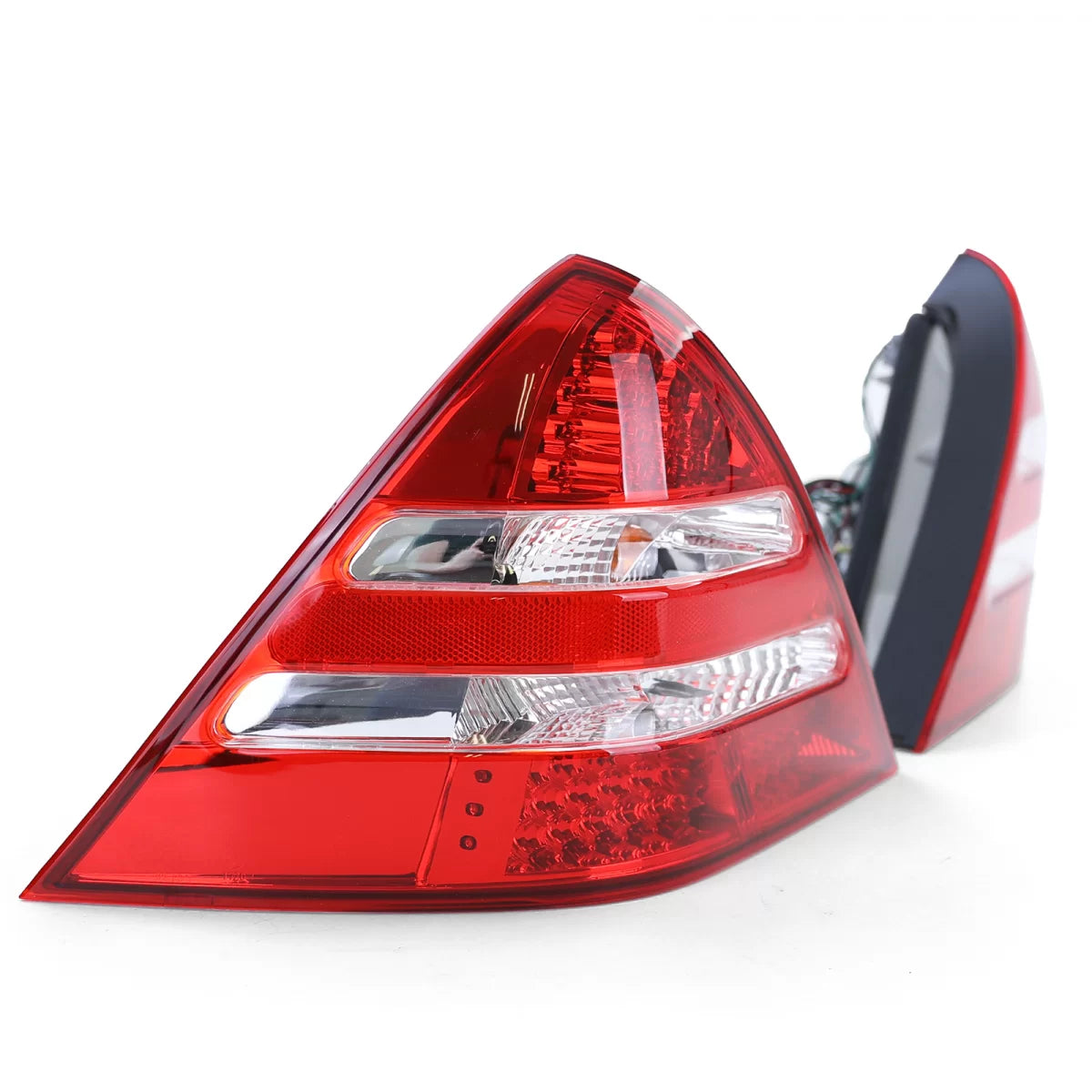 Fanali Posteriori LED con Terza Luce Stop Rossa Trasparente per Mercedes SLK