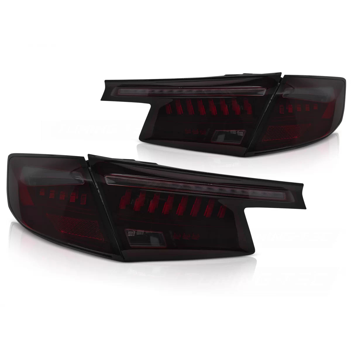 Fanali Posteriori LED Nero Rosso Fumo per Honda Civic Xi 21 Berlina 5 Porte