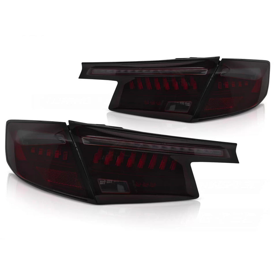 Fanali Posteriori LED Nero Rosso Fumo per Honda Civic Xi 21 Berlina 5 Porte