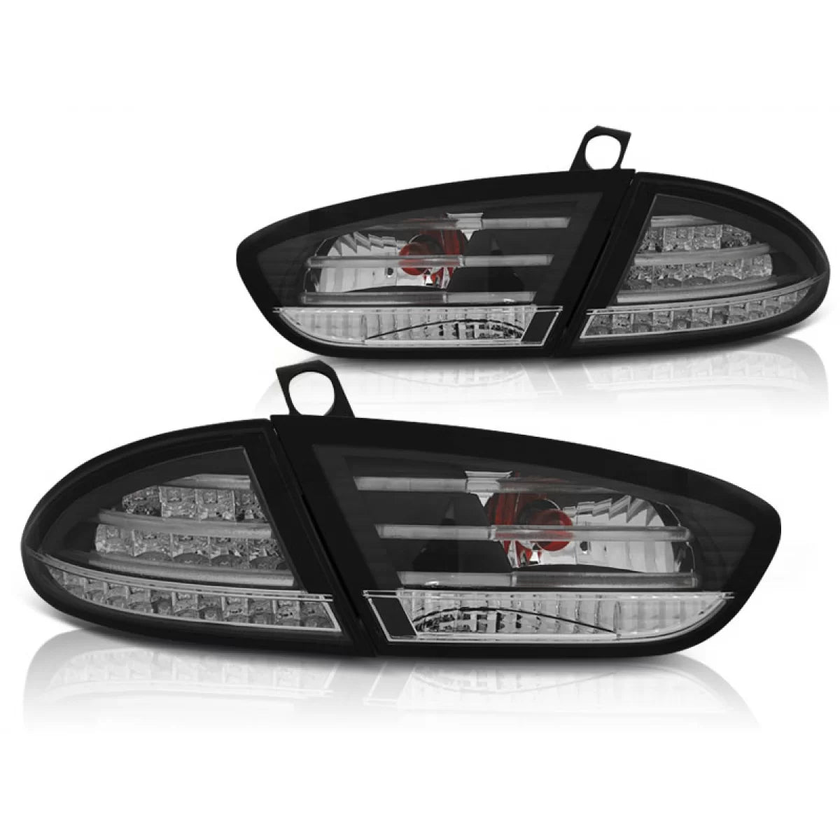 Fanali Posteriori LED Neri per Seat Leon 03.09-12