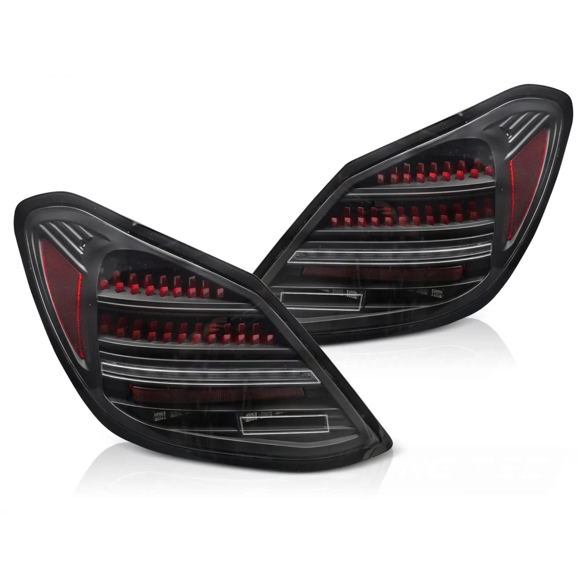 Fanali Posteriori LED Neri Rossi Sequenziali per Mercedes Classe C W205 14-21