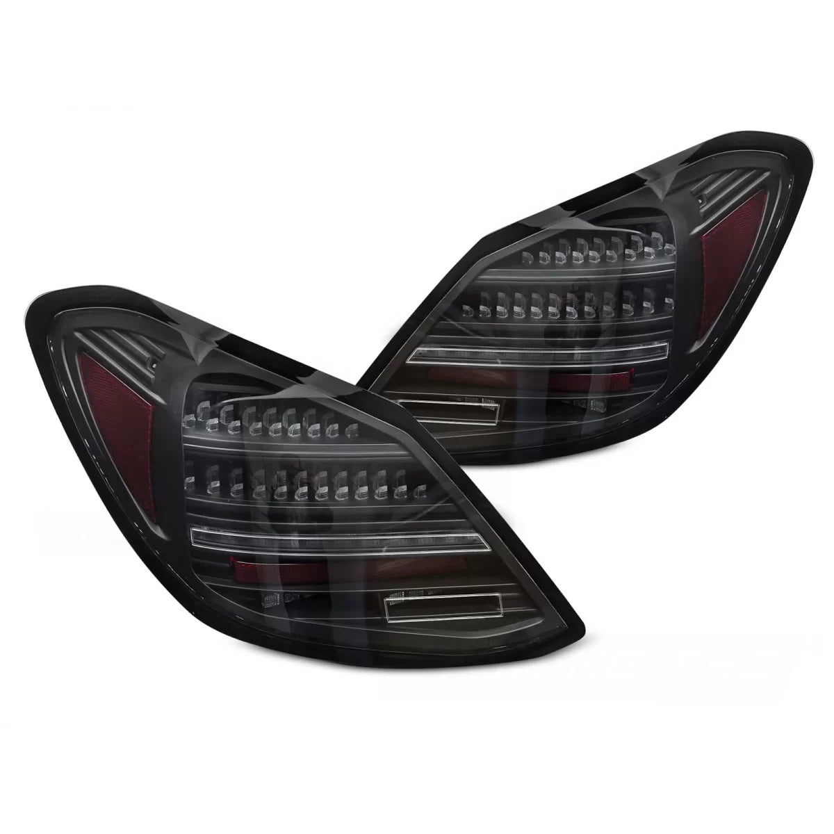 Fanali Posteriori LED Neri Sequenziali per Mercedes Classe C W205 14-21
