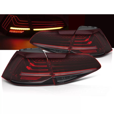 Fanali Posteriori LED Laser Rossi Sequenziali per VW Golf 7 13-19