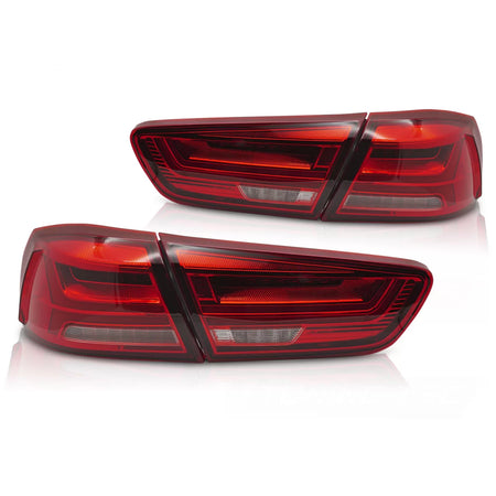 Fanali Posteriori LED Rossi per Mitsubishi Lancer 8 Berlina 08-16 Lancer