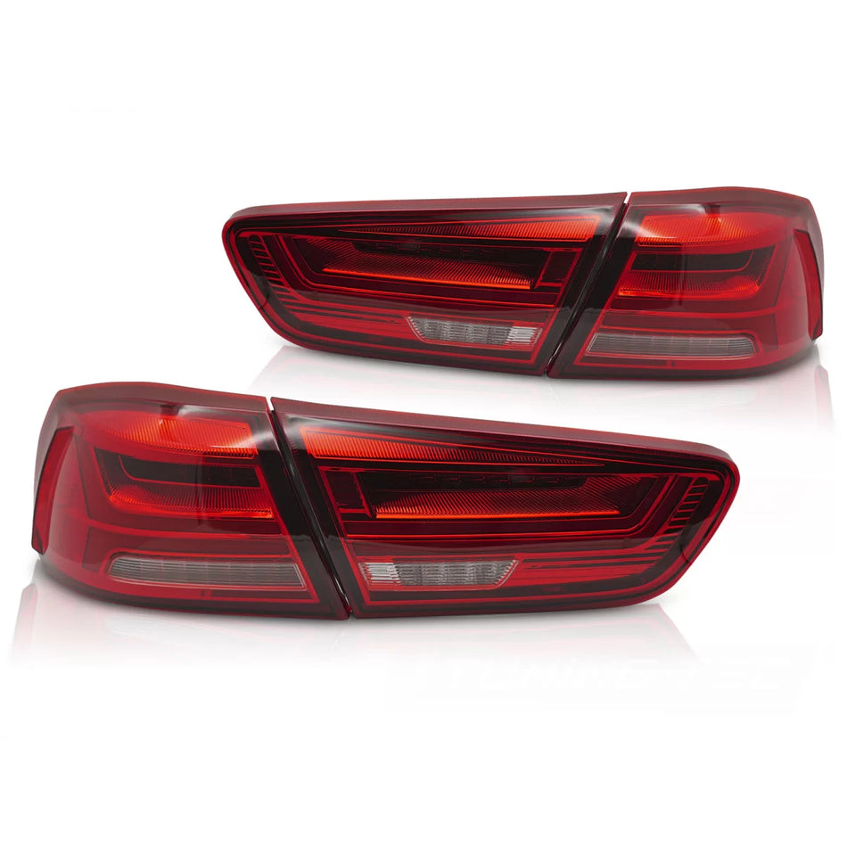Fanali Posteriori LED Rossi per Mitsubishi Lancer 8 Berlina 08-16 Lancer