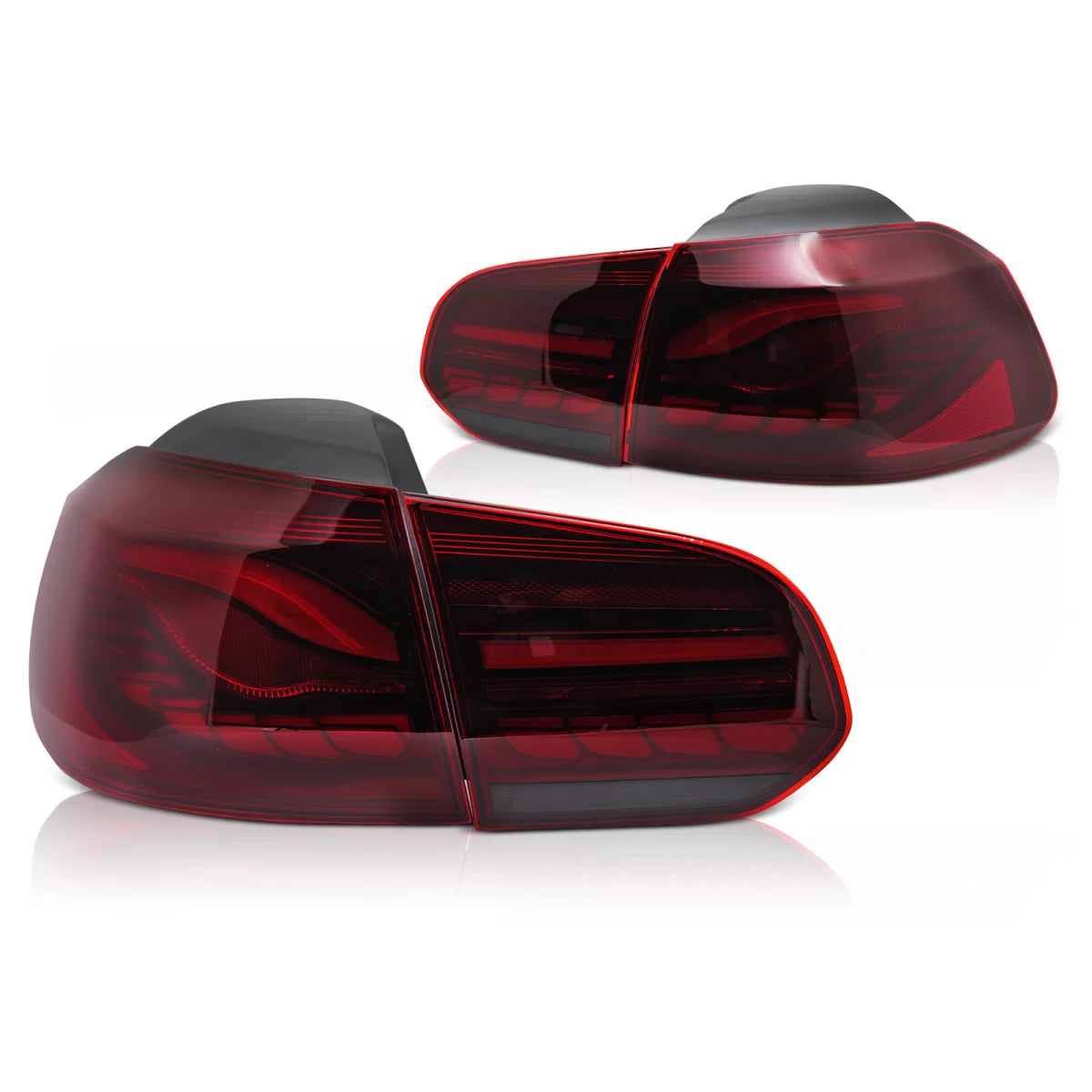 Fanali Posteriori LED Rossi Oled per Volkswagen Golf 6 08-13