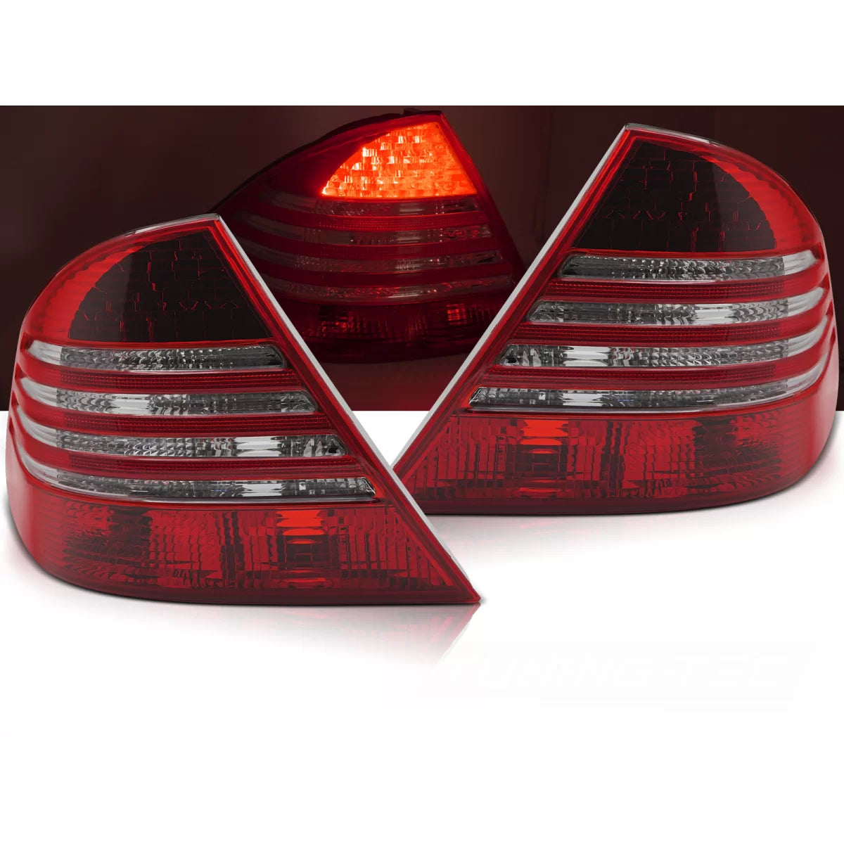 Fanali Posteriori LED Rossi Fumé per Mercedes S-klasa W220 09.98-05.05