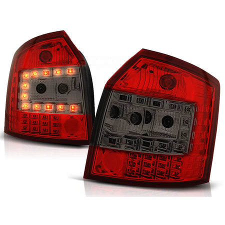 Fanali Posteriori LED Rosso Fumé per Audi A4 Avant 10.00-10.04